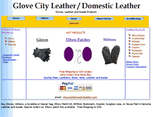 Tablet Screenshot of domesticleather.com